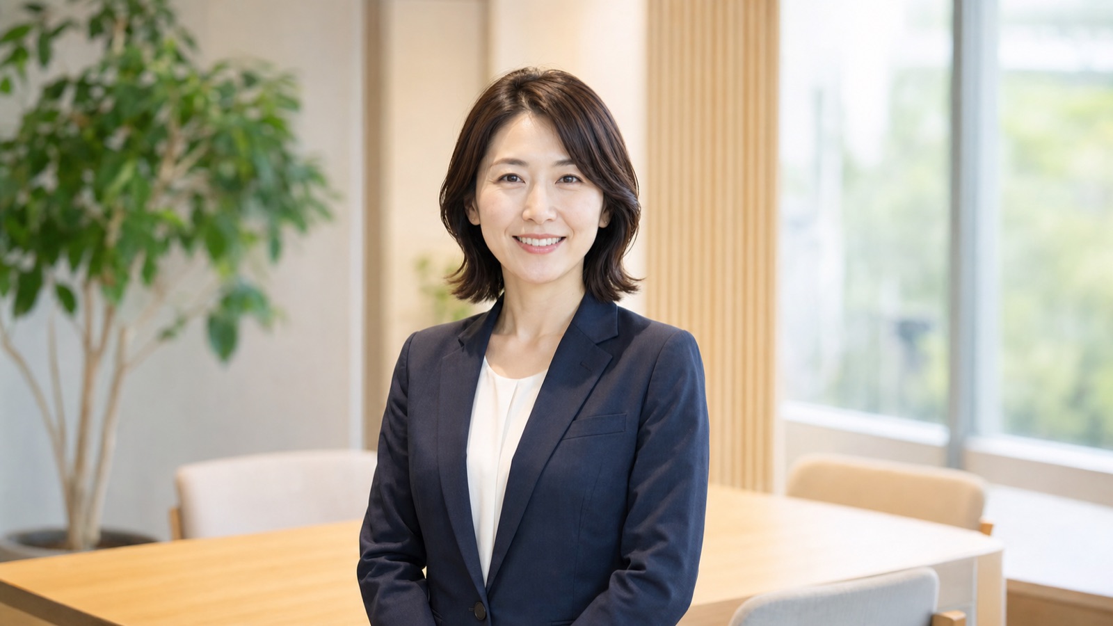 女性の保険相談員