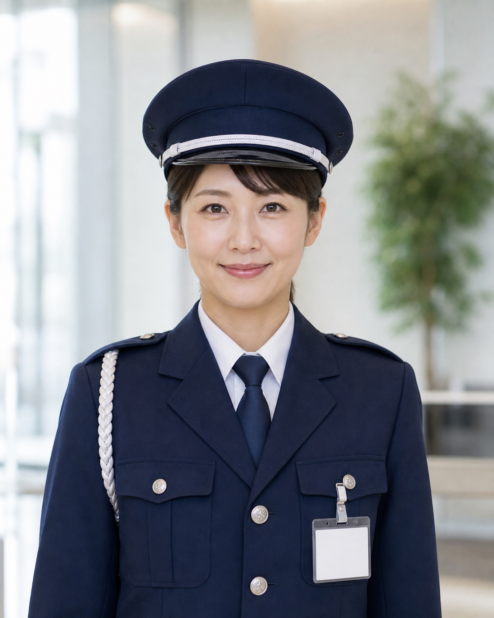 女性警備員のデザインサンプル写真