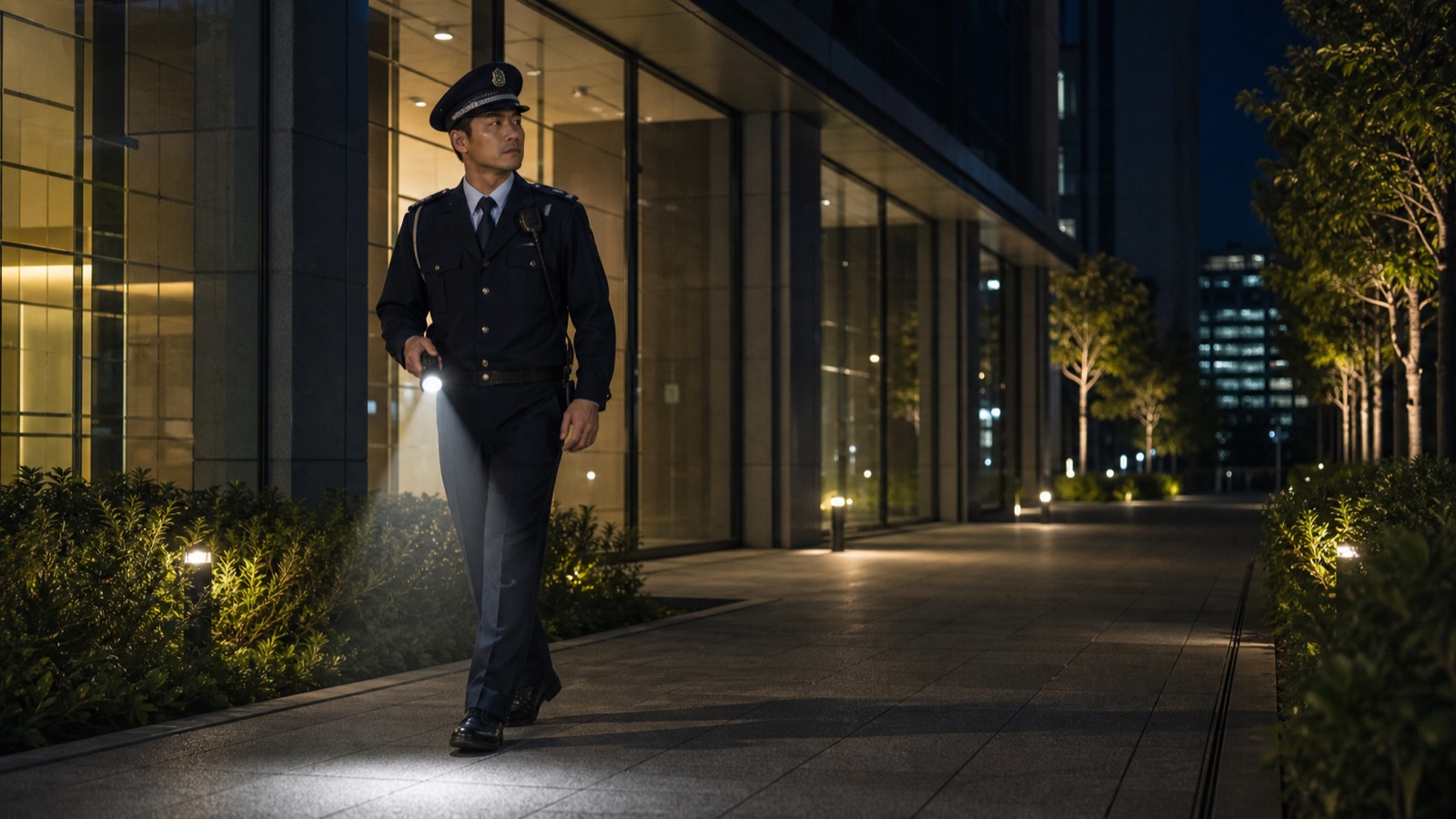夜間イベントの警備