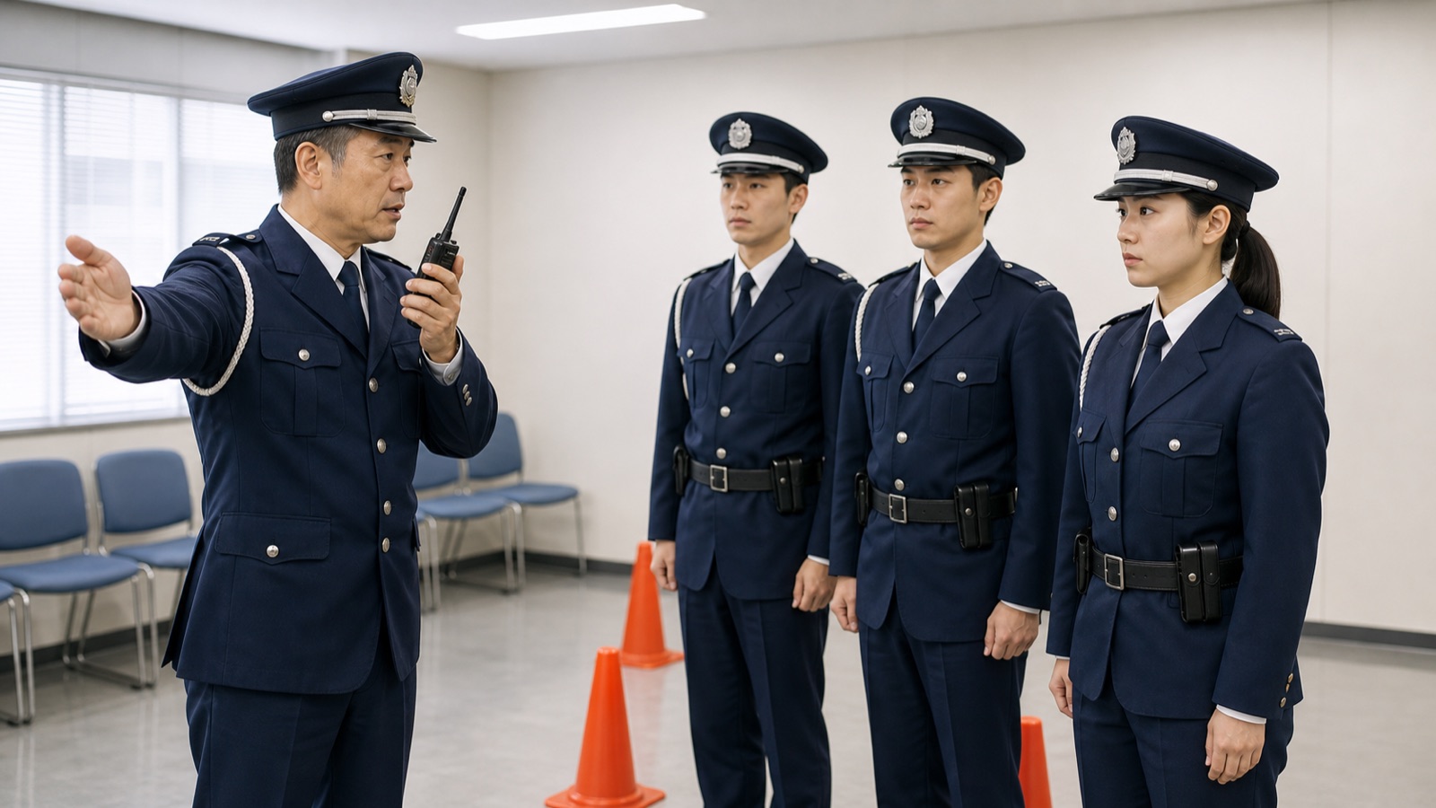 警備員の研修風景