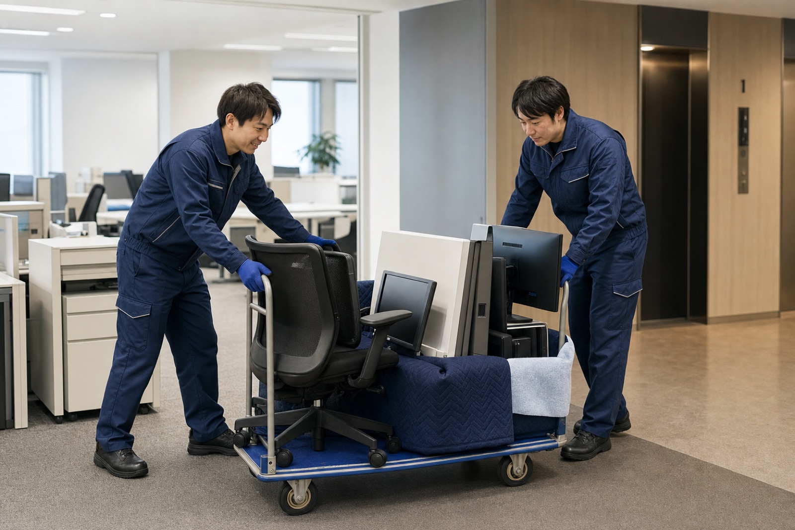 オフィスの廃棄物回収