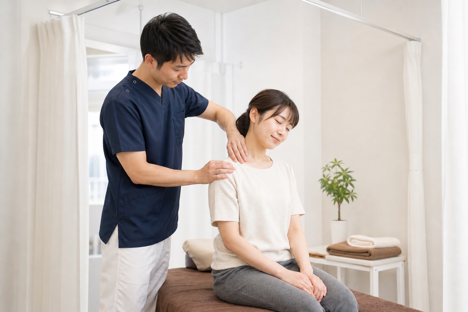 肩こり施術