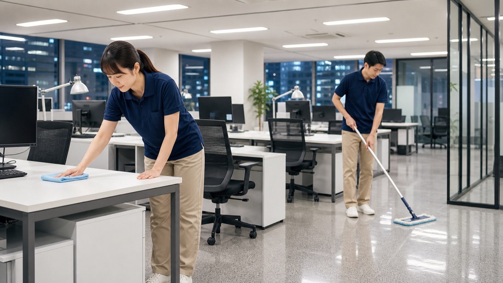 清掃の現場