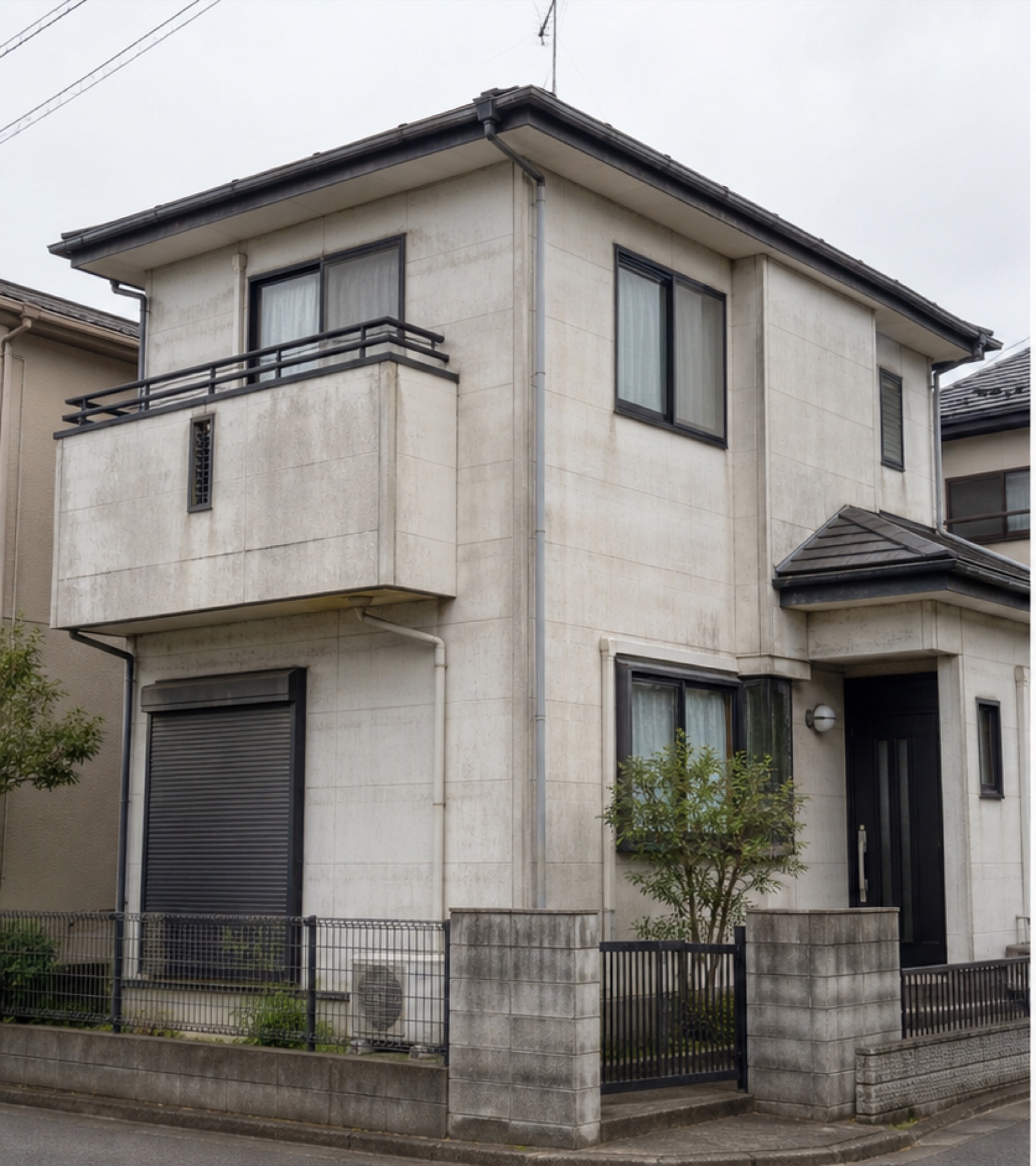 塩害で劣化した外壁