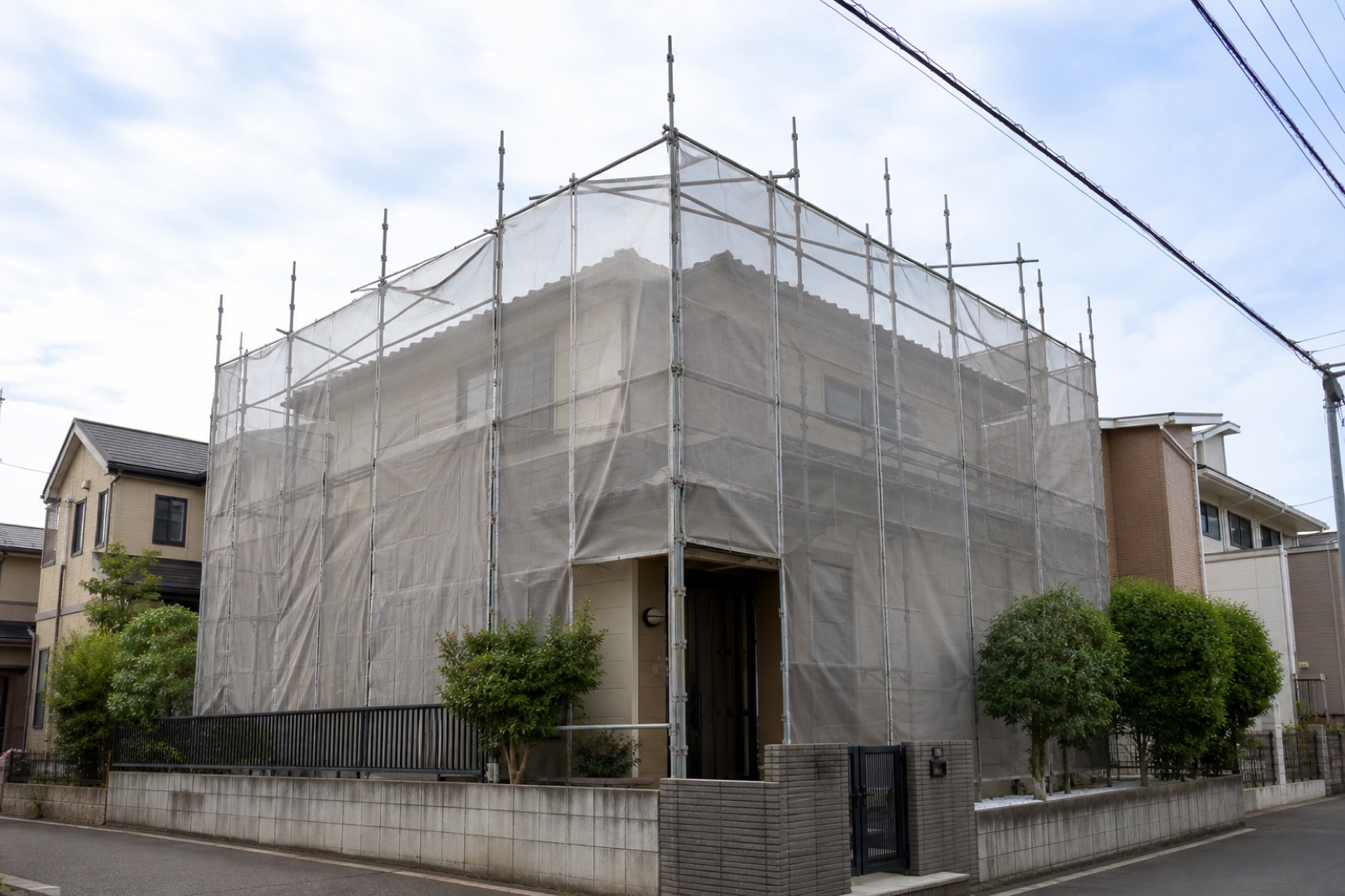 外壁塗装の現場