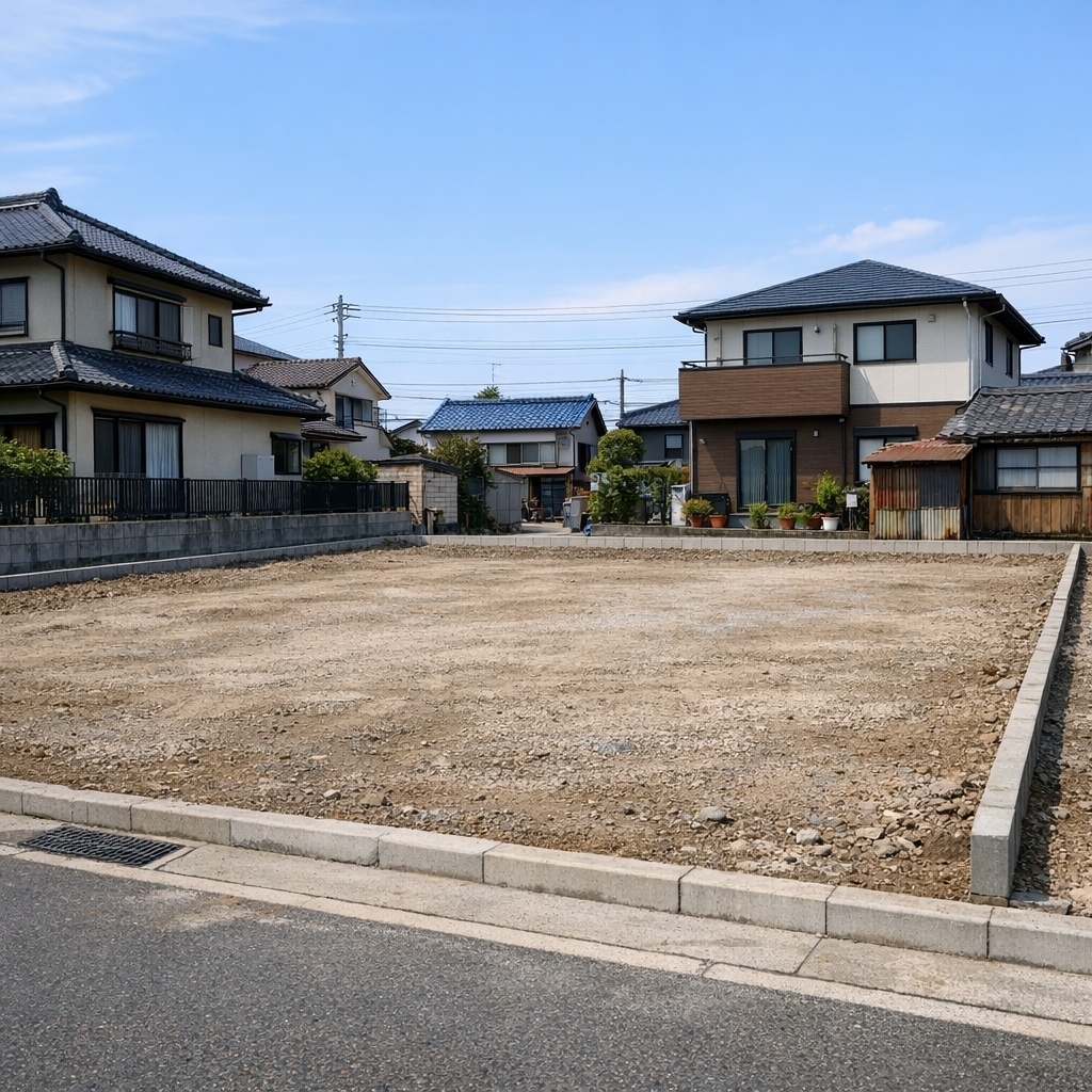 解体後に整地された更地
